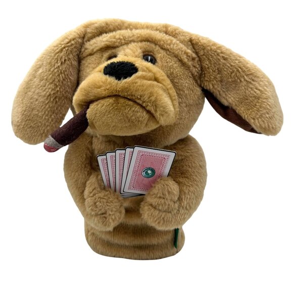 Winning Edge Golf Club Head Cover Poker Hound Dog Puppet w/Cigar For 460cc Club - Picture 1 of 15
